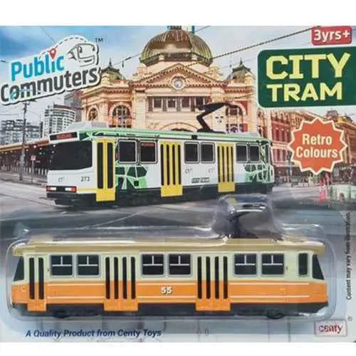 Centy 1/62 Pullback Melbourne Tram Orange And Brown 1