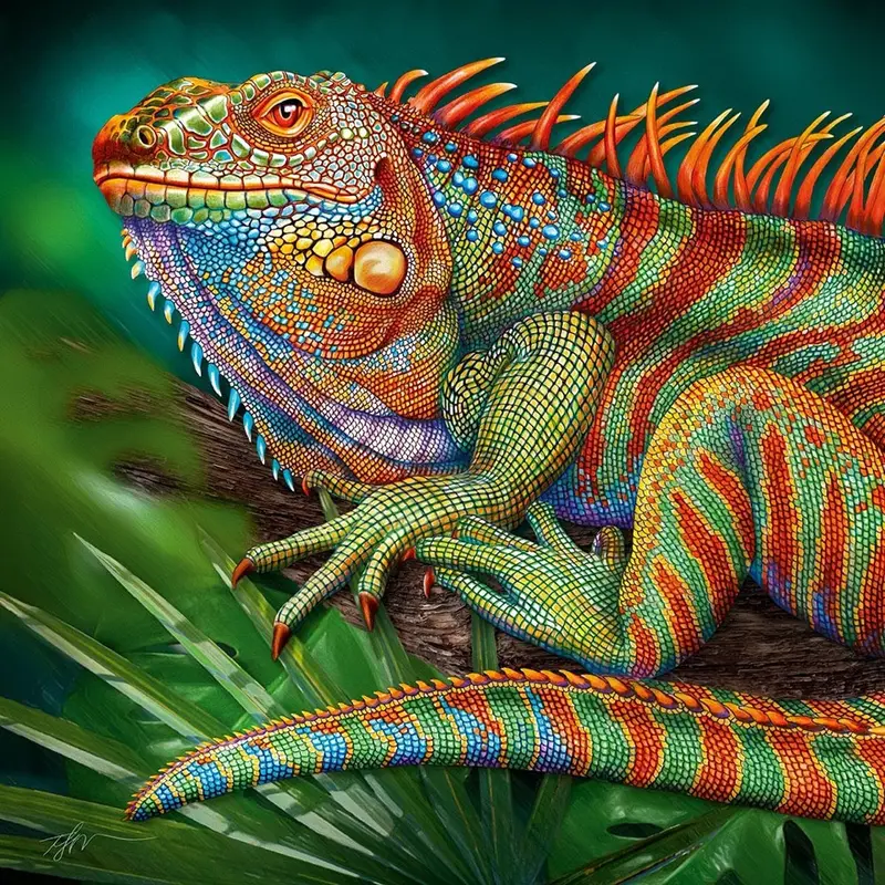 Cherry Pazzi 20128 Incredible Iguana 500Pc Jigsaw Puzzle 2