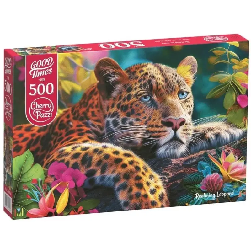 Cherry Pazzi 20166 Reclining Leopard 500Pc Jigsaw Puzzle 1