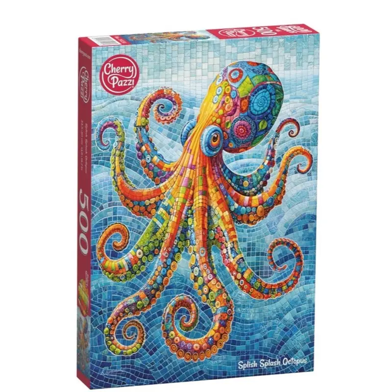 Cherry Pazzi 20234 Splish Splash Octopus 500Pc Jigsaw Puzzle 1