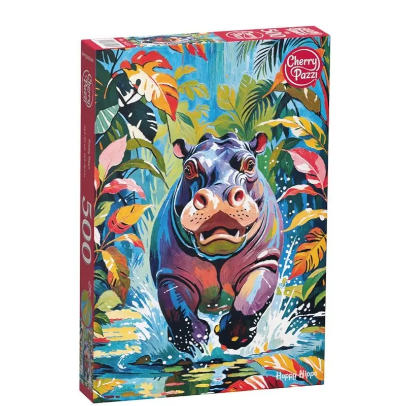 Cherry Pazzi 20272 Happy Hippo 500Pc Jigsaw Puzzle 1