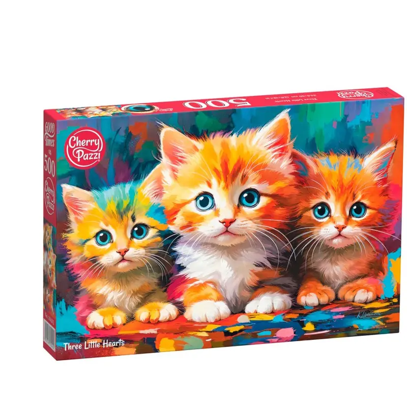 Cherry Pazzi 20425 Three Little Hearts 500Pc Jigsaw Puzzle 1