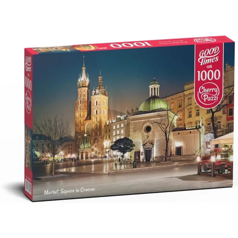 Cherry Pazzi 30004 Market Square In Cracow 1000Pc Jigsaw Puzzle 1