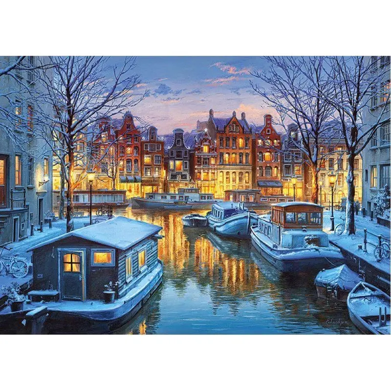 Cherry Pazzi 30264 Amsterdam At Night 1000Pc Jigsaw Puzzle 2