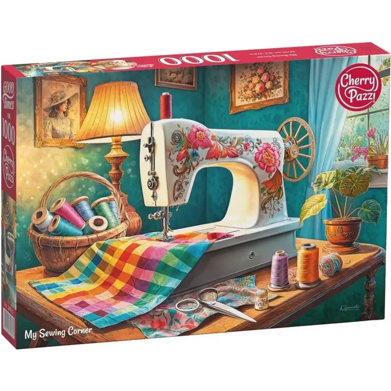 Cherry Pazzi 30875 My Sewing Corner 1000Pc Jigsaw Puzzle 1