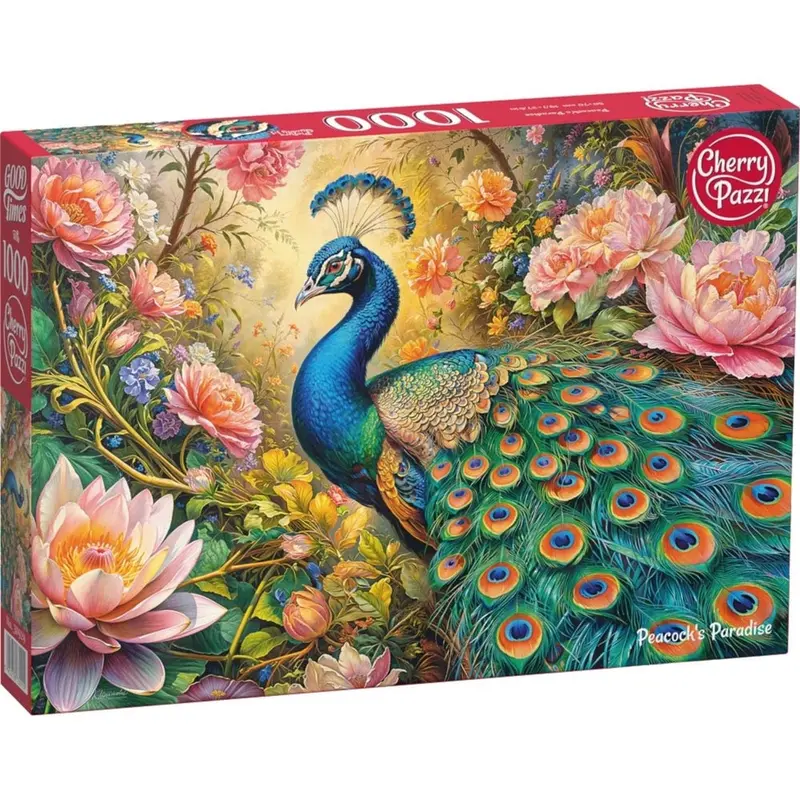 Cherry Pazzi 30929 Peacock's Paradise 1000Pc Jigsaw Puzzle 1