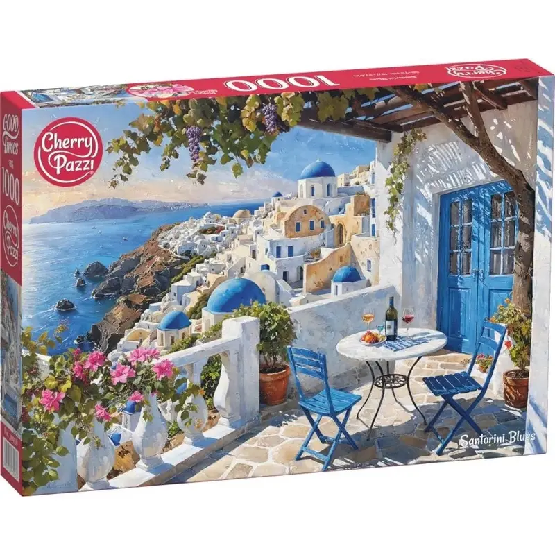 Cherry Pazzi 30936 Santorini Blues 1000Pc Jigsaw Puzzle 1