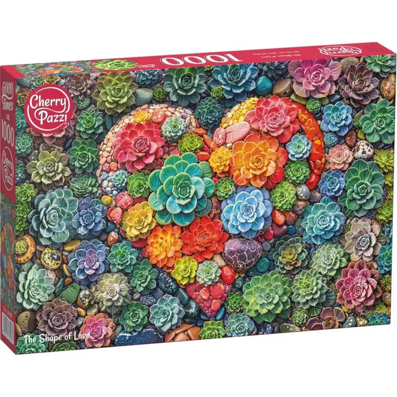 Cherry Pazzi 30981 The Shape Of Love 1000Pc Jigsaw Puzzle 1