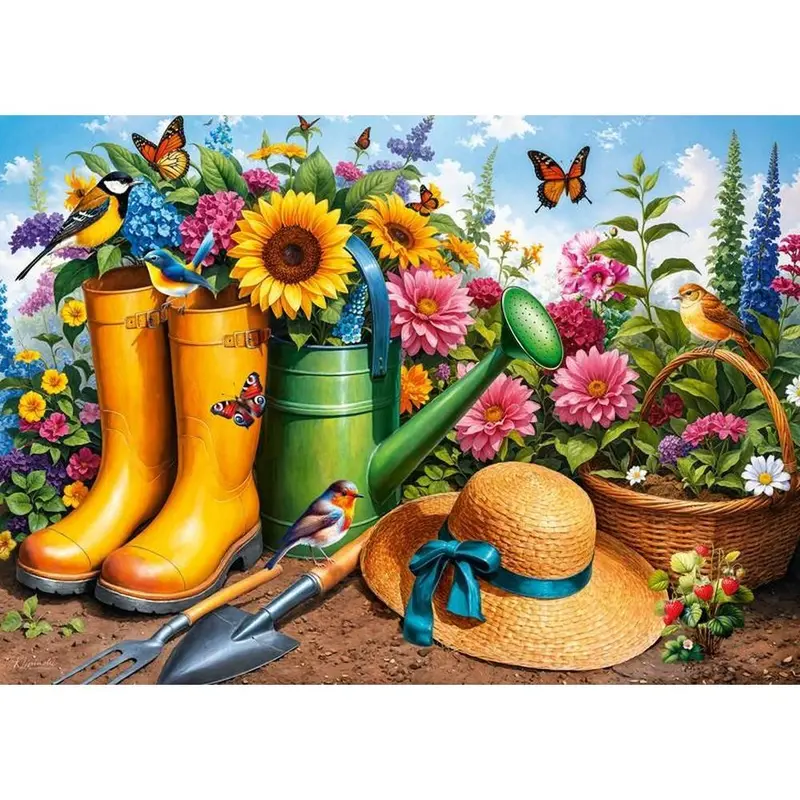 Cherry Pazzi 31087 Golden Boots, Blooming Roots 1000Pc Jigsaw Puzzle 2