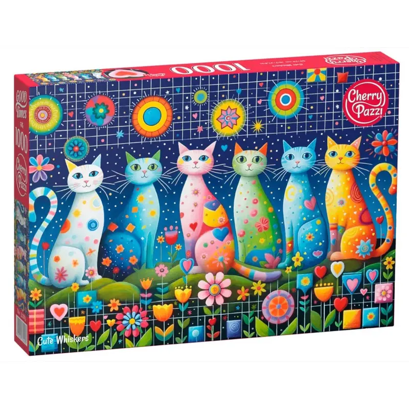 Cherry Pazzi 31285 Cute Whiskers 1000Pc Jigsaw Puzzle 1