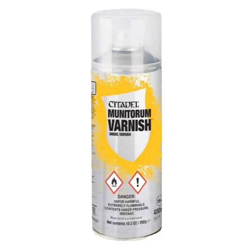 Citadel Spray Paint Munitorum Varnish 1