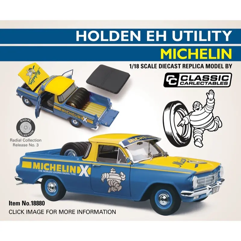 Classic Carlectables 18880 1/18 Holden Eh Utility Radial Collection No. 03 Michelin 2