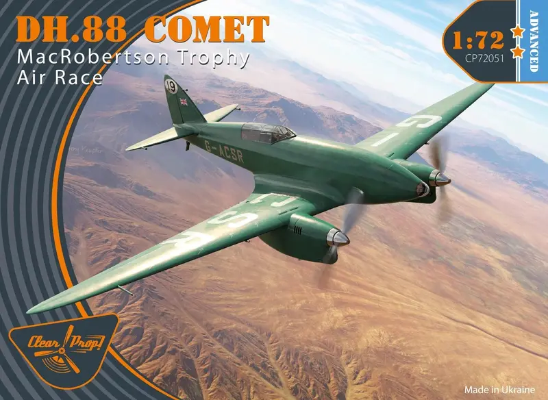 Clear Prop Models 72051 1/72 Dh.88 Comet Macrobertson Trophy Air Race 1