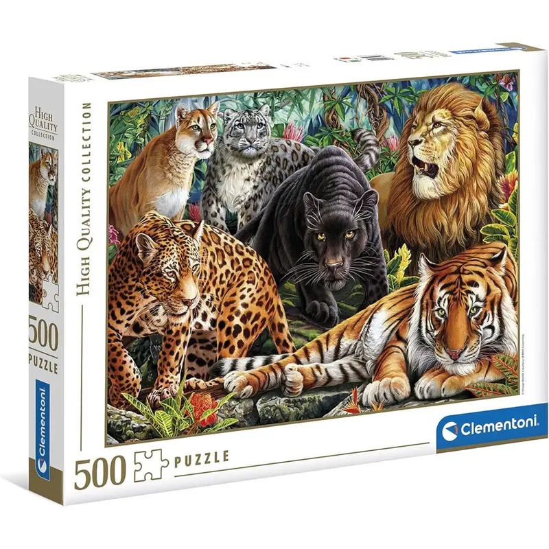 Clementoni Wild Cats 500Pc Jigswa Puzzle 1