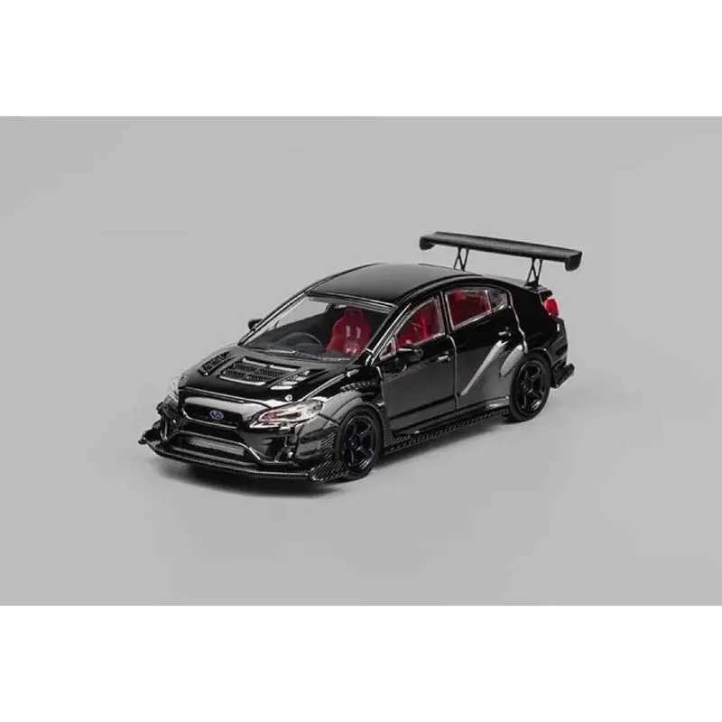 Cm Model 64-Wrx-06 1/64 Subaru Varis Wide Body 2.0 Chome Black 1