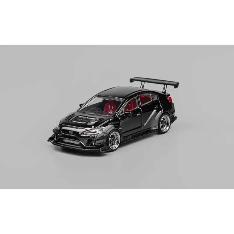 Cm Model 64-Wrx-06 1/64 Subaru Varis Wide Body 2.0 Chome Black 2