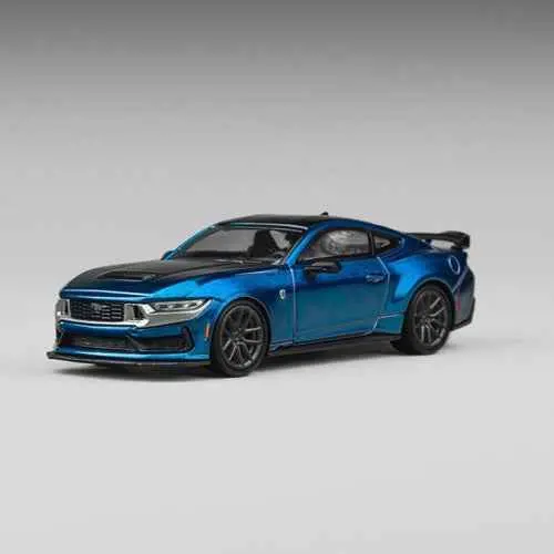 Cm Model Cm64-Darkhorse-01 1/64 Ford Mustang Darkhorse Blue Ember Metallic 1