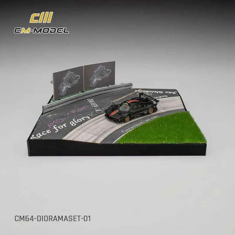 Cm Model Cm64-Dioramaset-01 1/64 Diorama Set With Zonda Revo 1