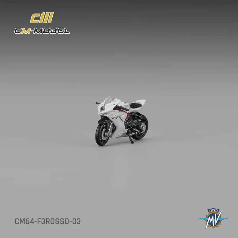Cm Model Cm64-F3rosso-03 1/64 Mv Agusta F3rosso White With Showgirl 1