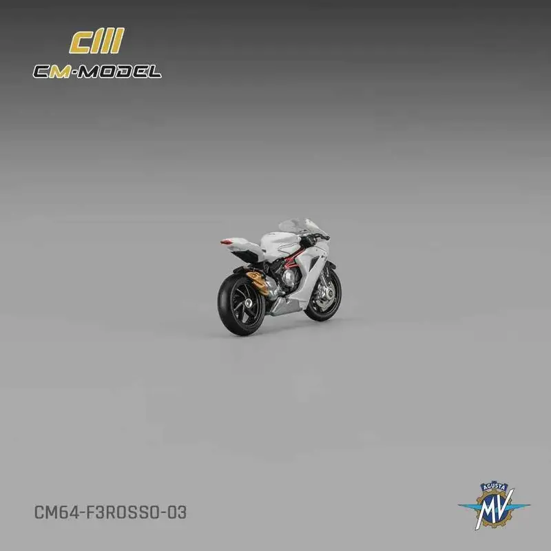 Cm Model Cm64-F3rosso-03 1/64 Mv Agusta F3rosso White With Showgirl 2