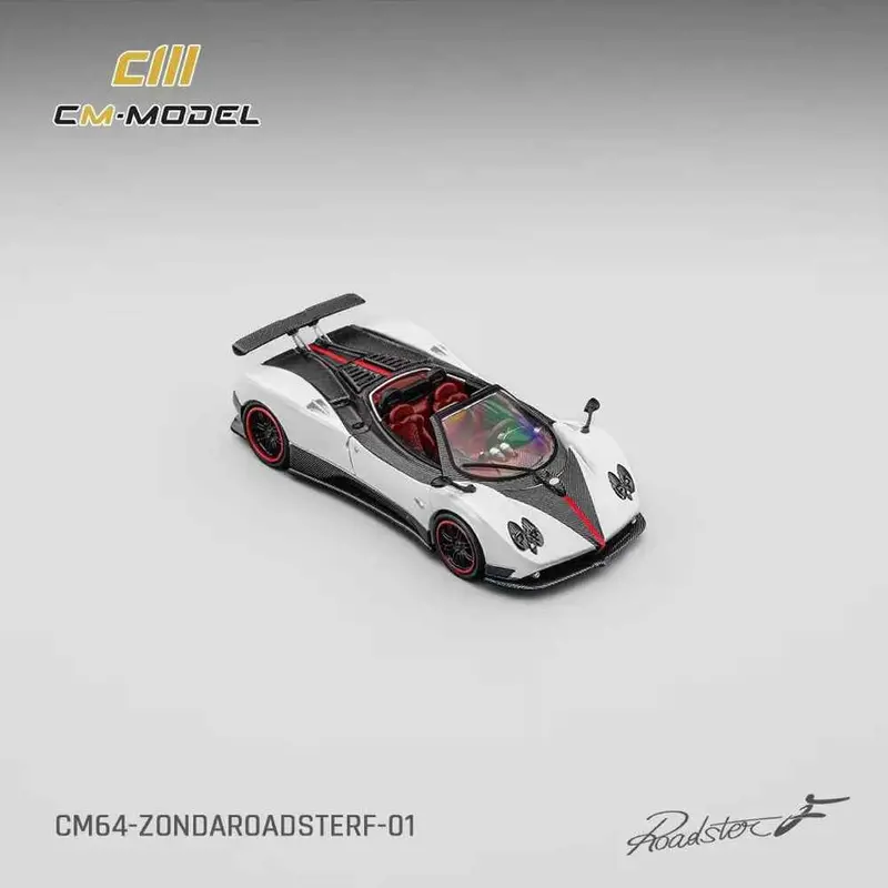 Cm Model Cm64-Zonda-Roadster-F-01 1/64 Pagani Zonda F Roadster Pearl White 1