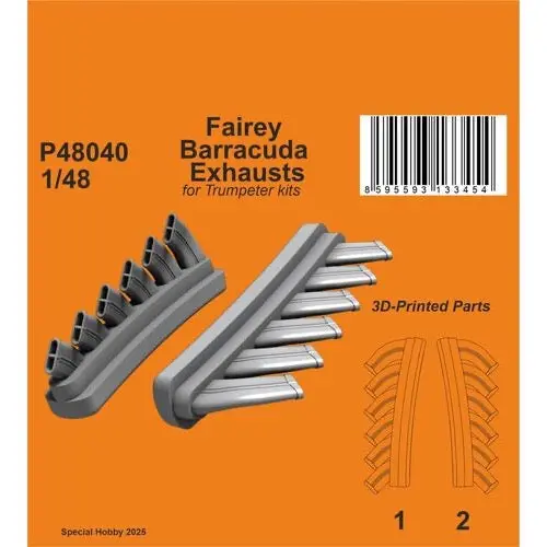 Cmk P48040 1/48 Fairey Barracuda Mk.Ii Exhausts Set 1