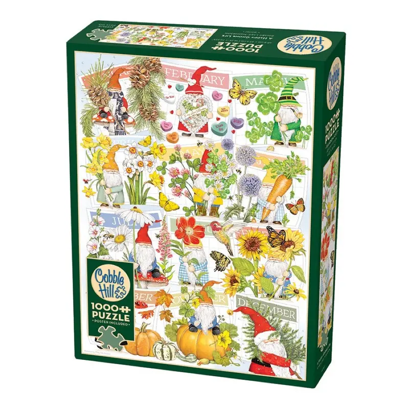 Cobble Hill 40261 A Happy Gnome Life 1000Pc Jigsaw Puzzle 1