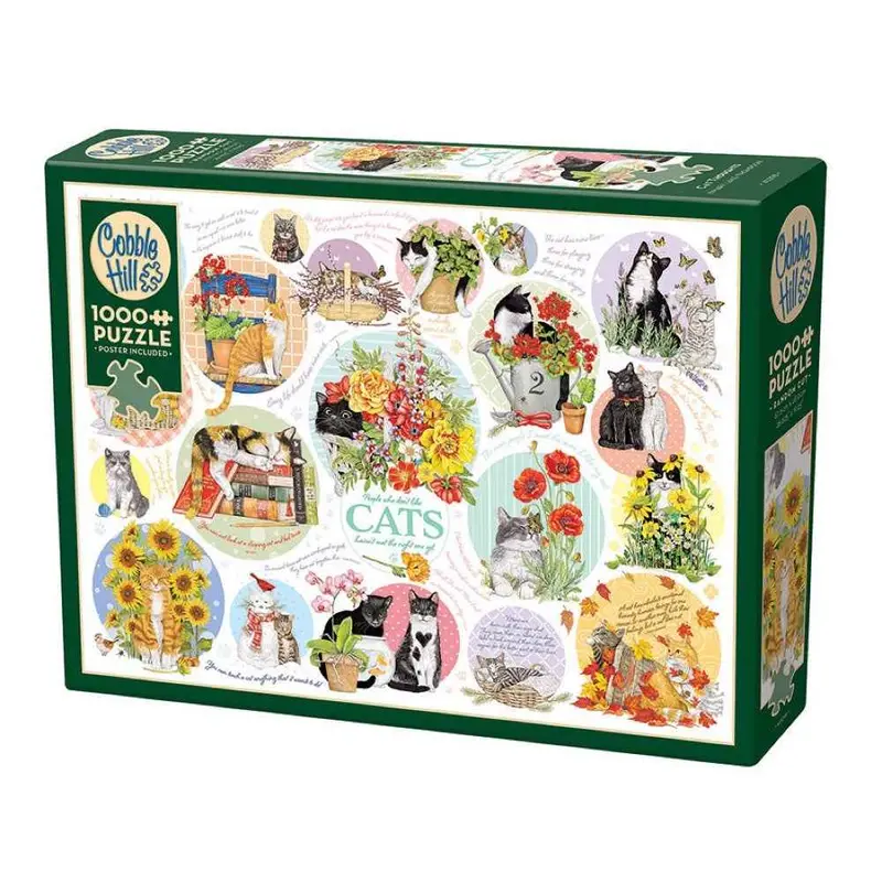 Cobble Hill 40298 Cat Thoughts 1000Pc Jigsaw Puzzle 1