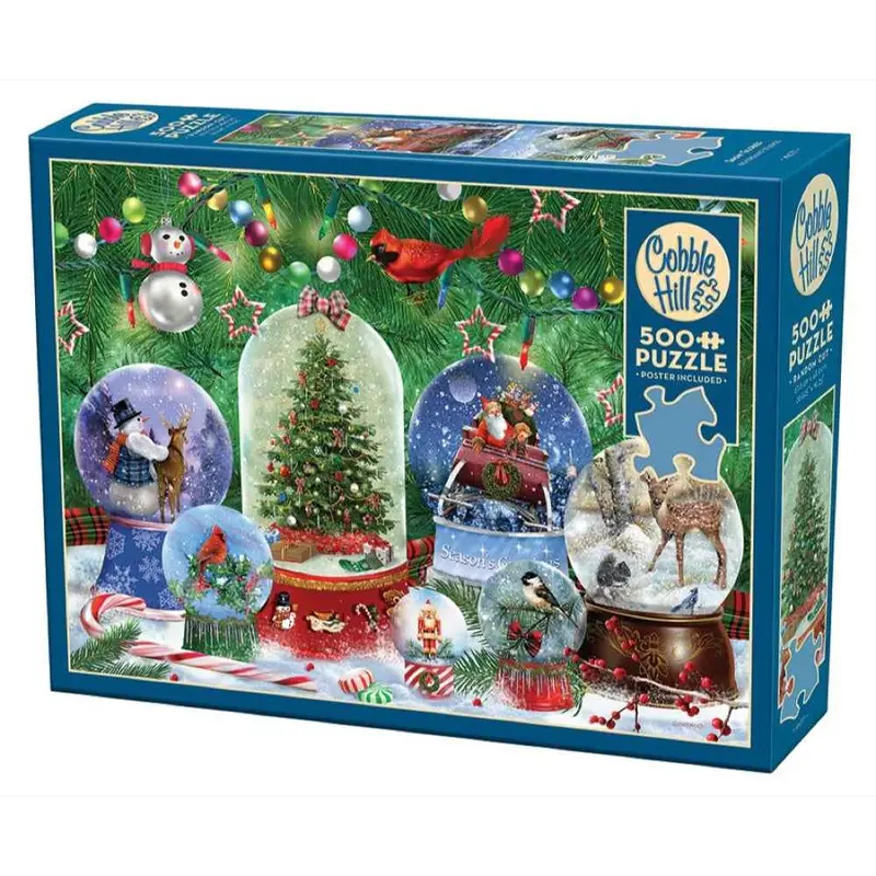 Cobble Hill 45077 Snow Globes 500Pc Jigsaw Puzzle 1