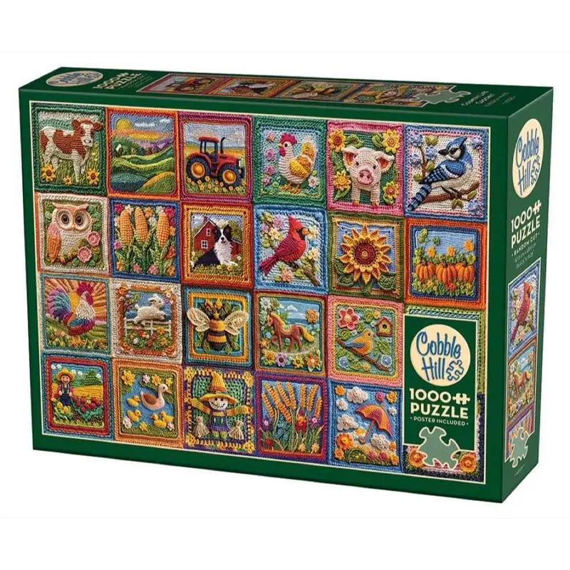 Cobble Hill Country Life Crochet 1000Pc Jigsaw Puzzle 1