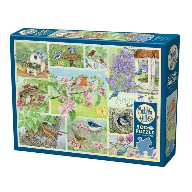 Cobble Hill Garden Birds In Spring 500Pc Jigsaw Puzzle 1