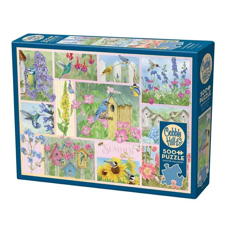 Cobble Hill Garden Birds In Summer 500Pc Jigsaw Puzzle 1
