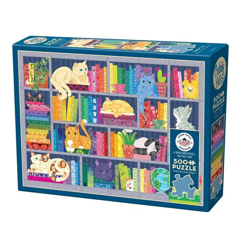 Cobble Hill Rainbow Cats 500Pc Jigsaw Puzzle 1