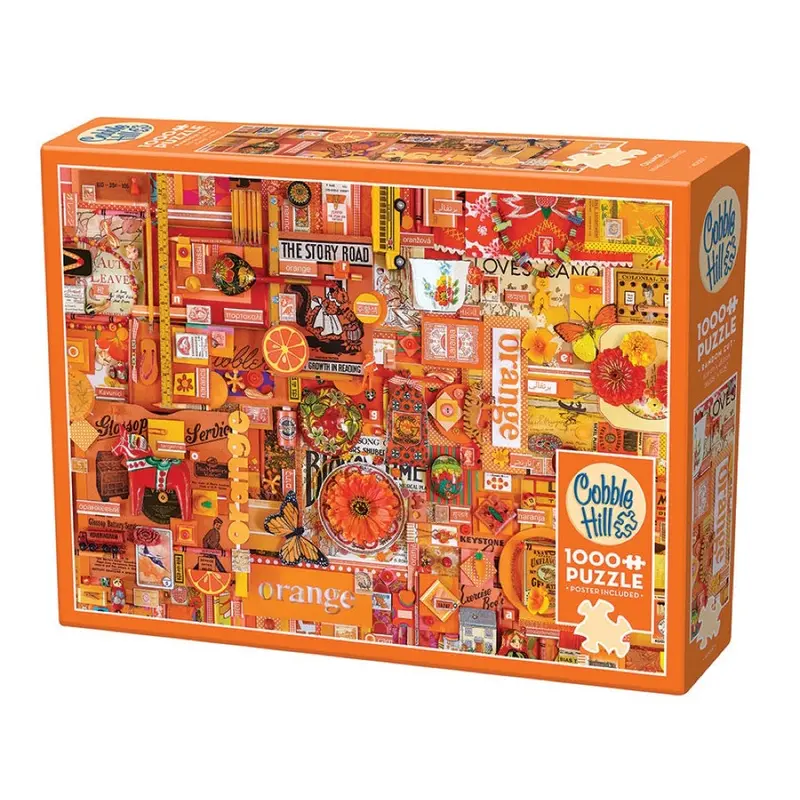 Cobble Hill Rainbow Project Orange 1000Pc Jigsaw Puzzle 1