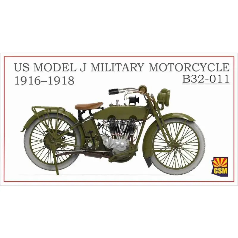 Copper State Models B32-011 1/32 Us Model J Military Motorcycle 1916–1918 1