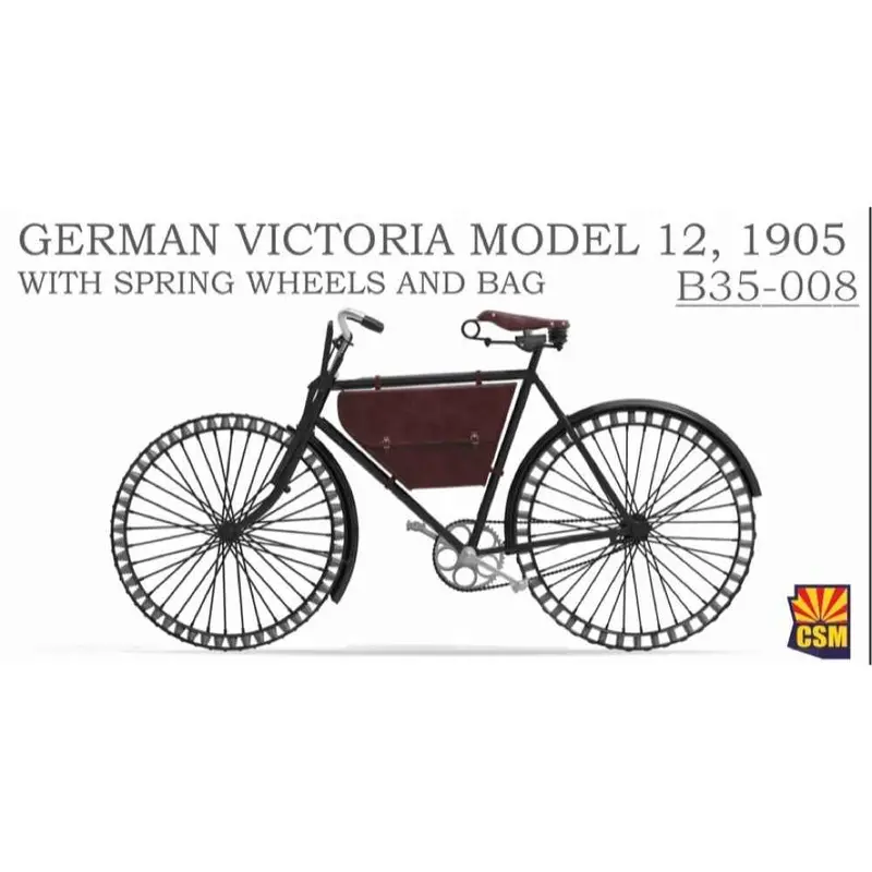 Copper State Models B35-008 1/35 German Victoria Bicycle Model 12 1905 With Spring Wheels And Bag 1
