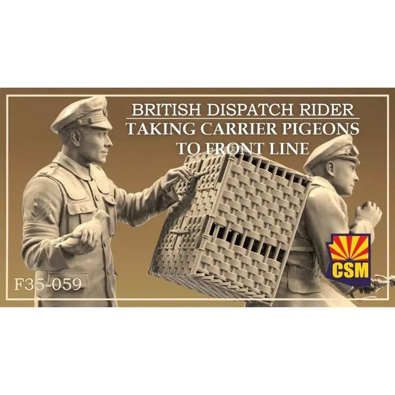 Copper State Models F35-059 1/35 British Dispatch Rider Taking Carrier Pigeons To The Front Line 1