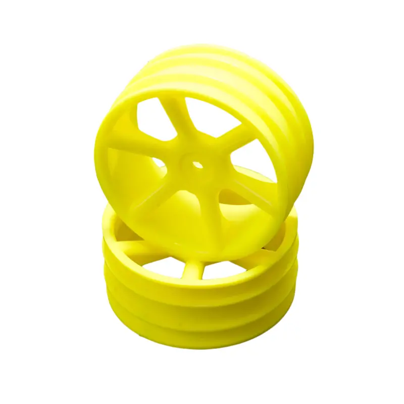 Core Rc Cr892 Jc 6 Spoke 2.2 4Wd Front Yellow Wheel Cat 2K Pair 1