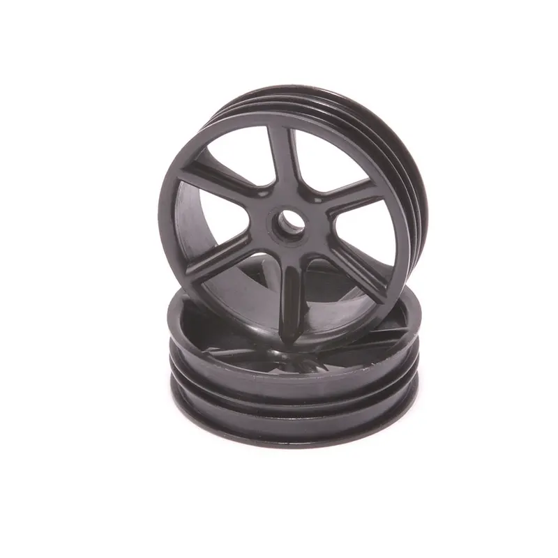 Core Rc Cr894 Jc 6 Spoke 2.2 2Wd Front Black Wheel Cougar 2K Pair 1