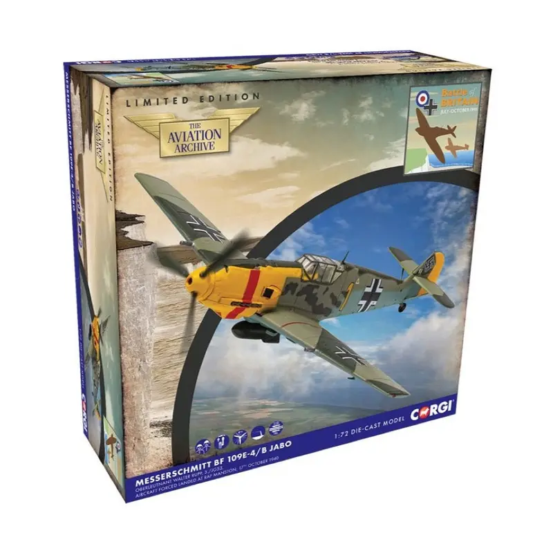 Corgi Aa28009 1/72 Messerschmitt Me109e-4/B Walter Rupp Battle Of Britain 1