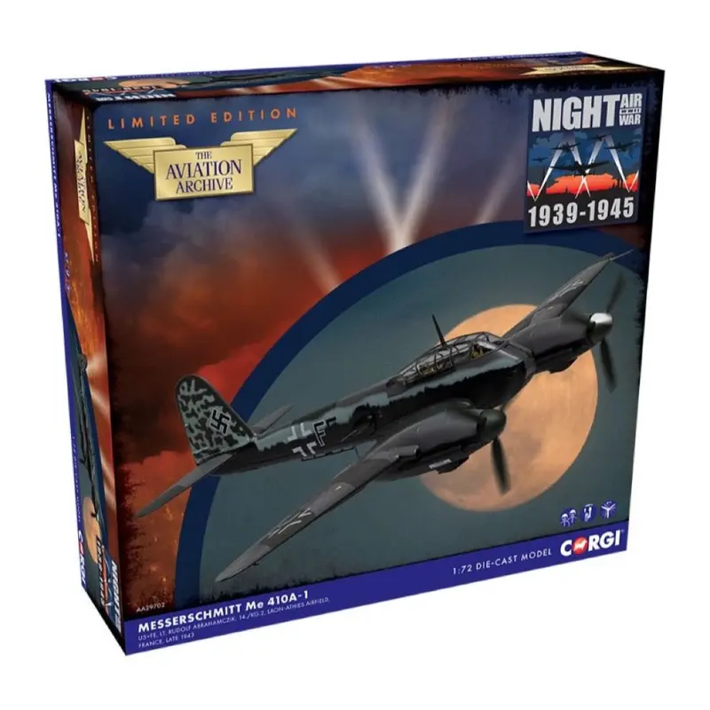 Corgi Aa29702 Messerschmitt Me 410A-1 Black F 14./Kg2 Late 1943 1