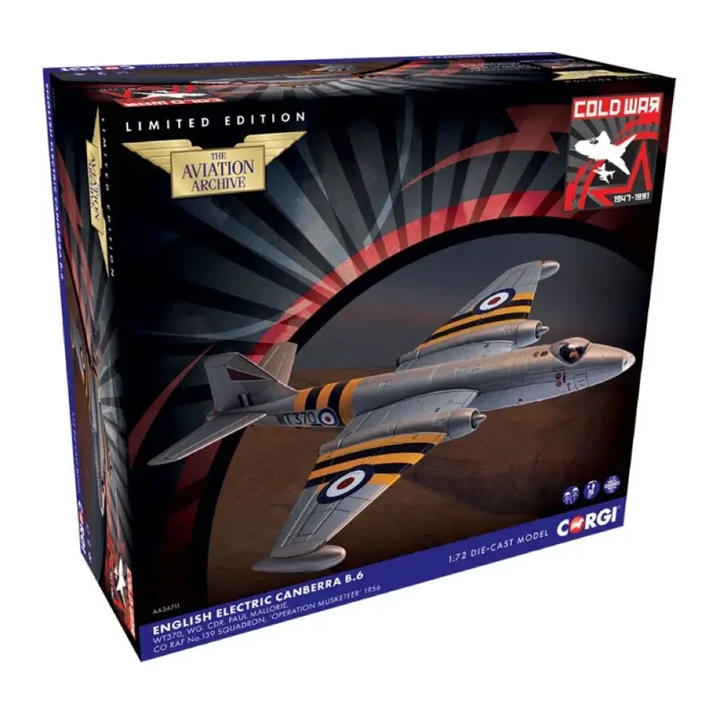 Corgi Aa34711 English Electric Canberra B.6 Wt370 Operation Musketeer 1956 1