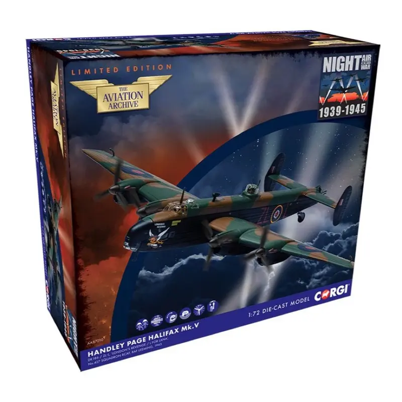 Corgi Aa37210 1/72 Handley Page Halifax Mkv Londons Revenge L For Lana 1