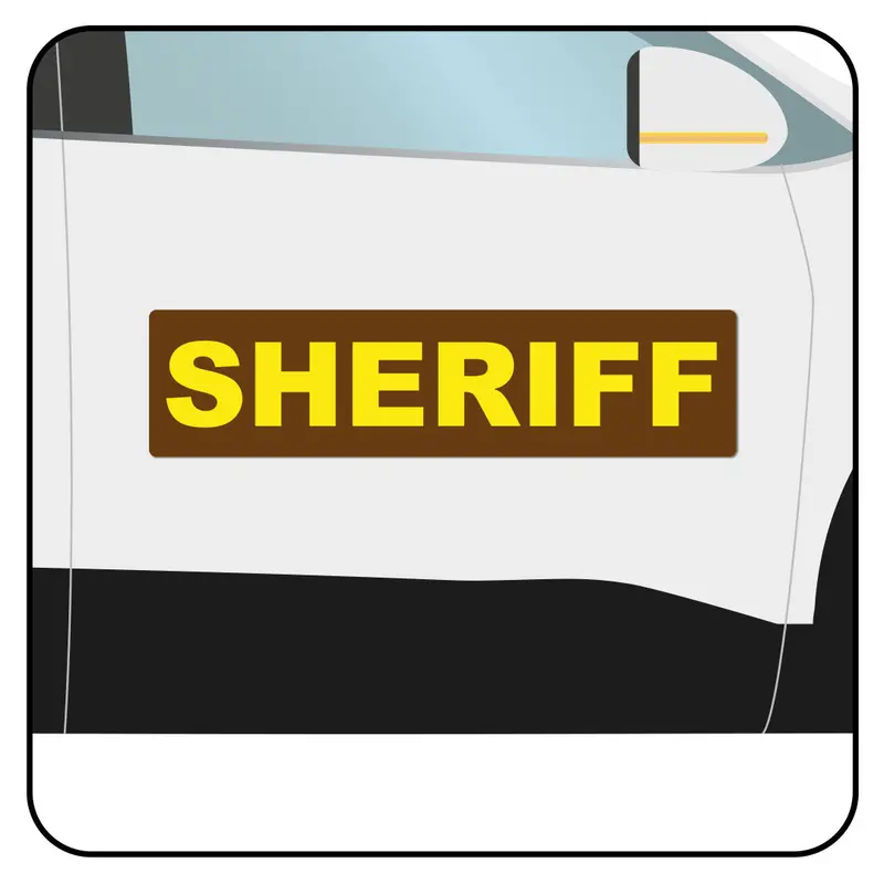 County Sheriff Vehicle Door Sign | 24"X 6" Magnetic Sign Or Decal 1