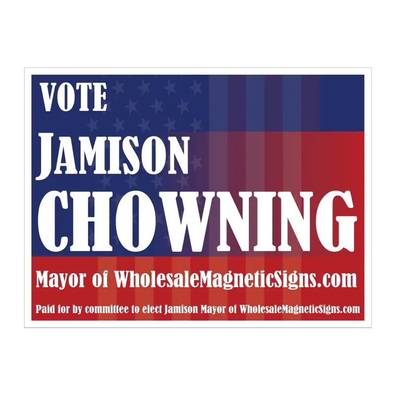 Custom 24X18 “Vote” Political Yard Sign Template With H-Stake – Single Or Double-Sided Corrugated Election Sign 1