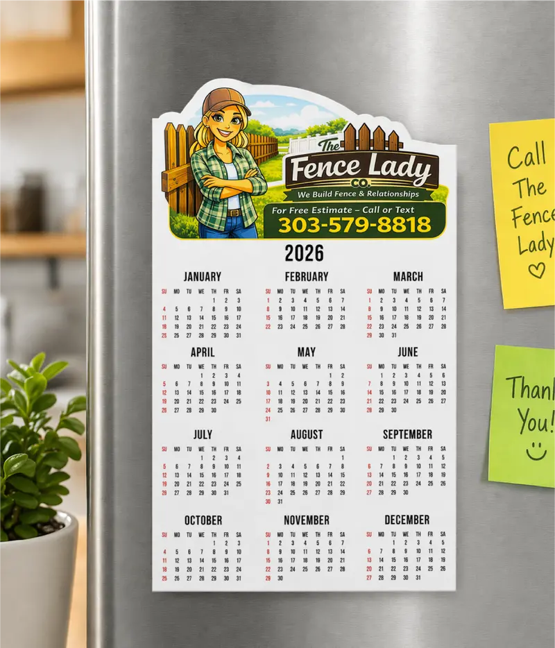 Custom Calendar Magnet - 4"X7" 1