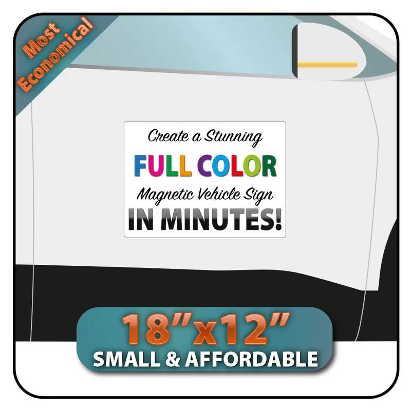 Custom Magnetic Sign Small Size(18X12") 1