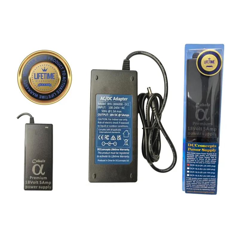 Dcc Concepts 18V Dc Power Supply For Dc/Dcc Sustems 2.5Mm Dc Plug 1