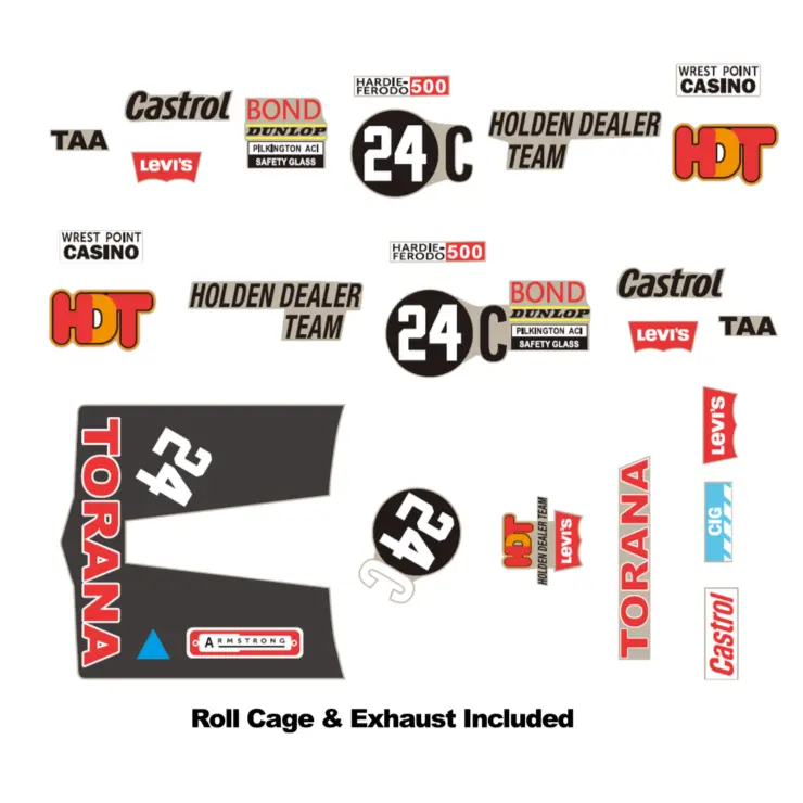 Dda 1/24 No.24C Lj Torana Bathurst Decal Kit Accessory 1
