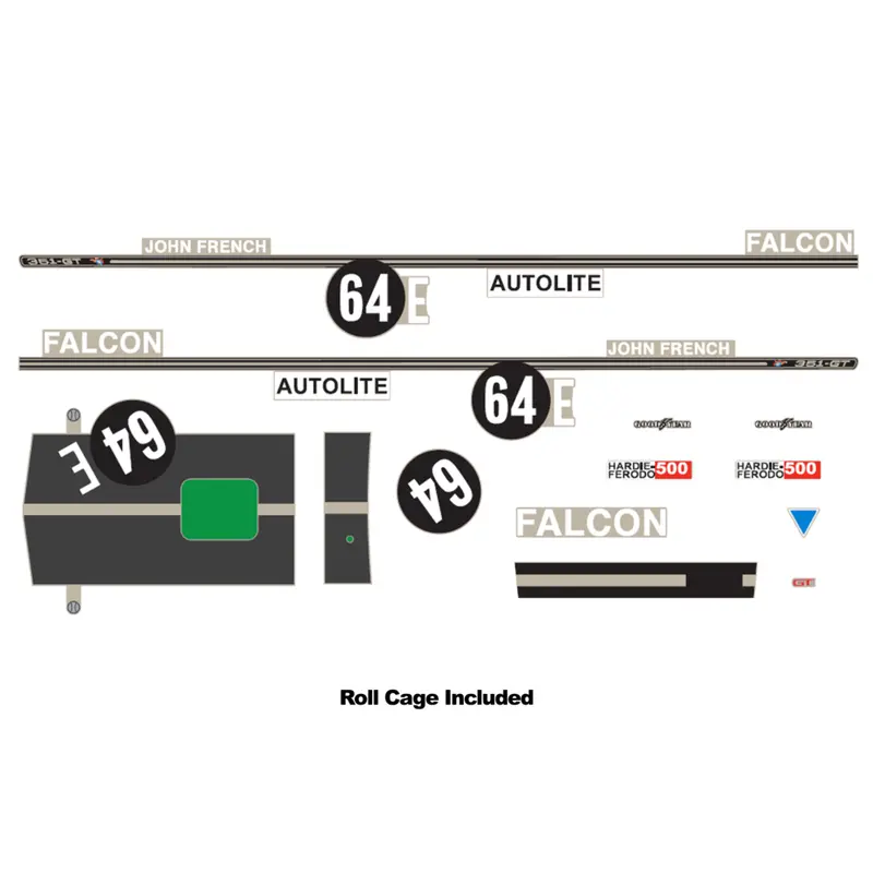Dda 1/24 No.64E Xy Ford Bathurst Decal Kit Accessory 1